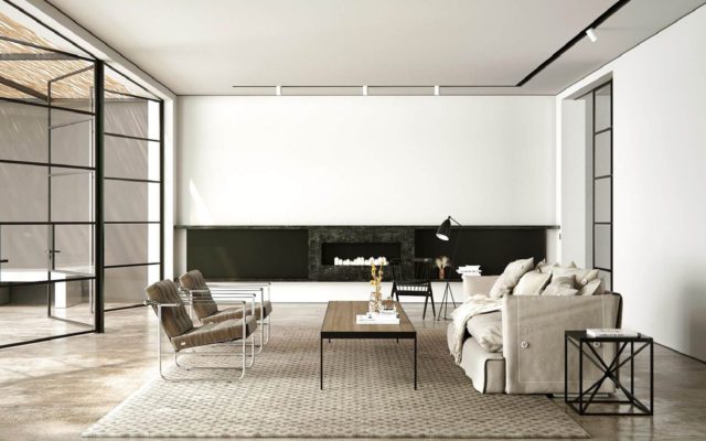 Salon w stylu minimalizm